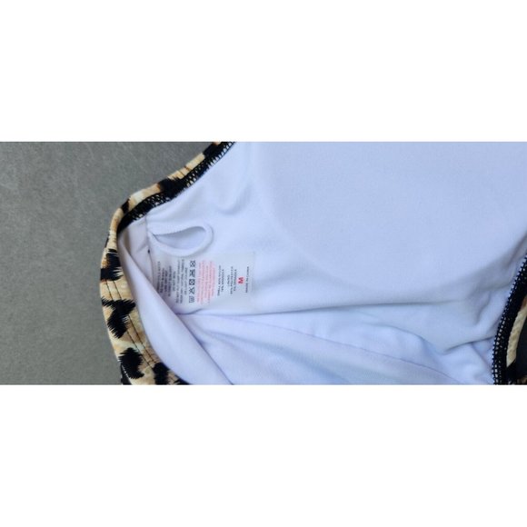 Target Twist-Front One Piece Swimsuit - Kona Sol Leopard Spot Medium Halter Tie - Picture 8 of 9